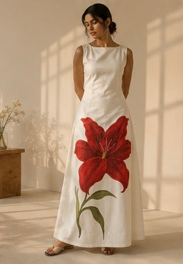 Delulu flower print dress